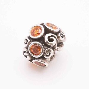 PANDORA Primrose Path Charm with Brown Zirconia - 790330BCZ